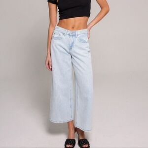 Rewash Light Wash Wide-Leg Women's Jeans